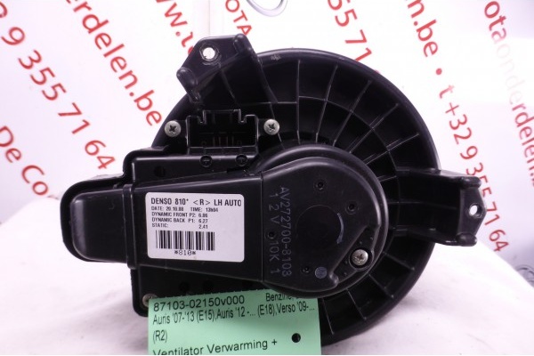 Ventilator Verwarming + Clima