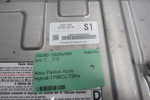 Accu Pakket Auris Hybrid-1798Cc-73Kw
