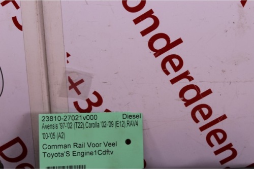 Comman Rail Voor Veel Toyota'S Engine1Cdftv
