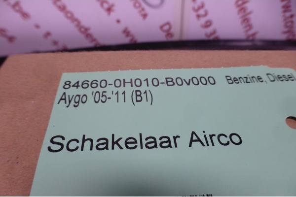 Schakelaar Airco