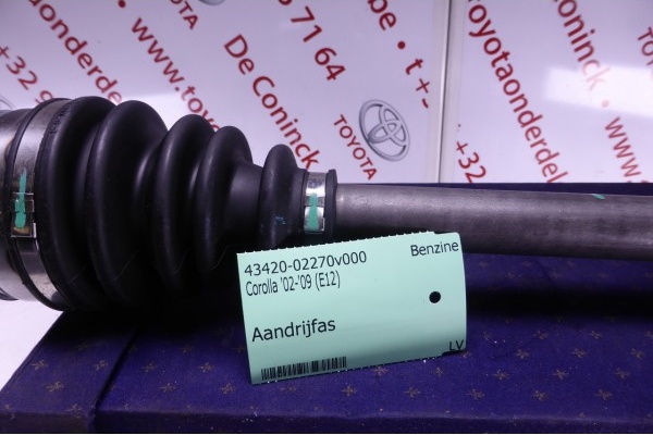 Aandrijfas links voor met abs 