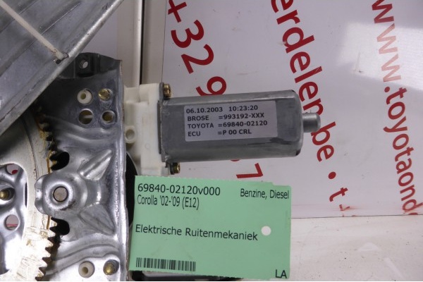Elektrische Ruitenmekaniek