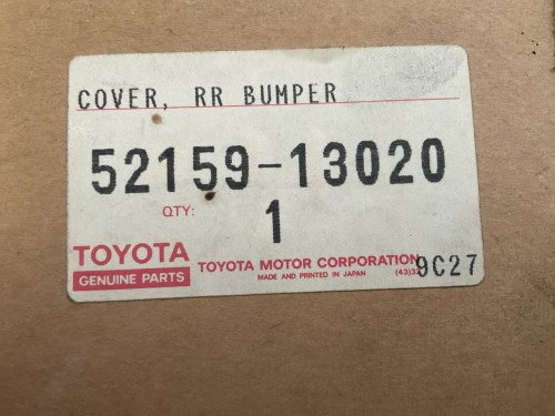 Bumper achteraan 08/1987 - 05/1992 origineel nieuw