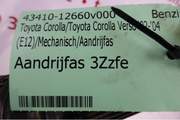 Aandrijfas 3Zzfe