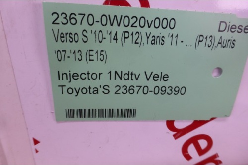 Injector 1Ndtv Vele Toyota'S 23670-09390