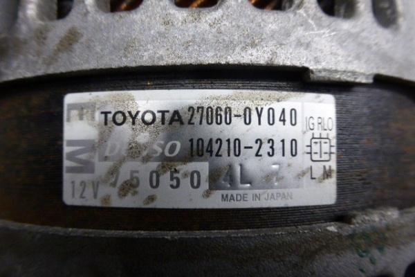 Alternator 11/2008-05/2011  100 Ampere Stop start systeem 