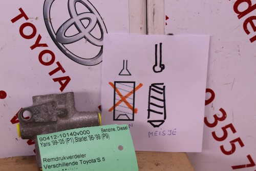 Remdrukverdeler Verschillende Toyota'S 5 Tubes Meisje