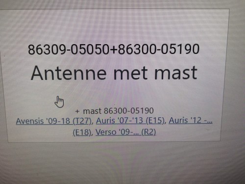 Antenne met mast