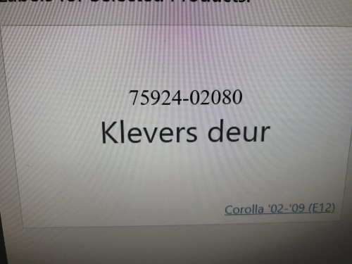 Klevers deur
