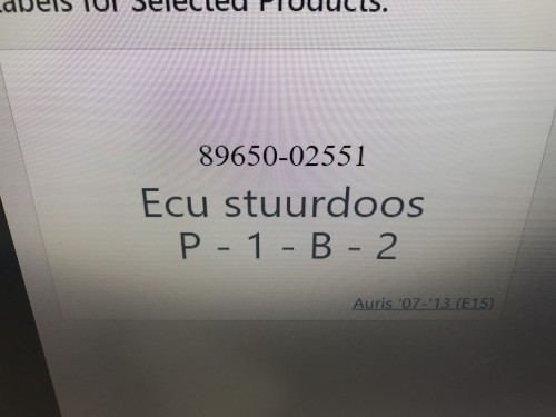 Ecu stuurdoos