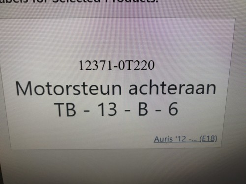 Motorsteun achteraan