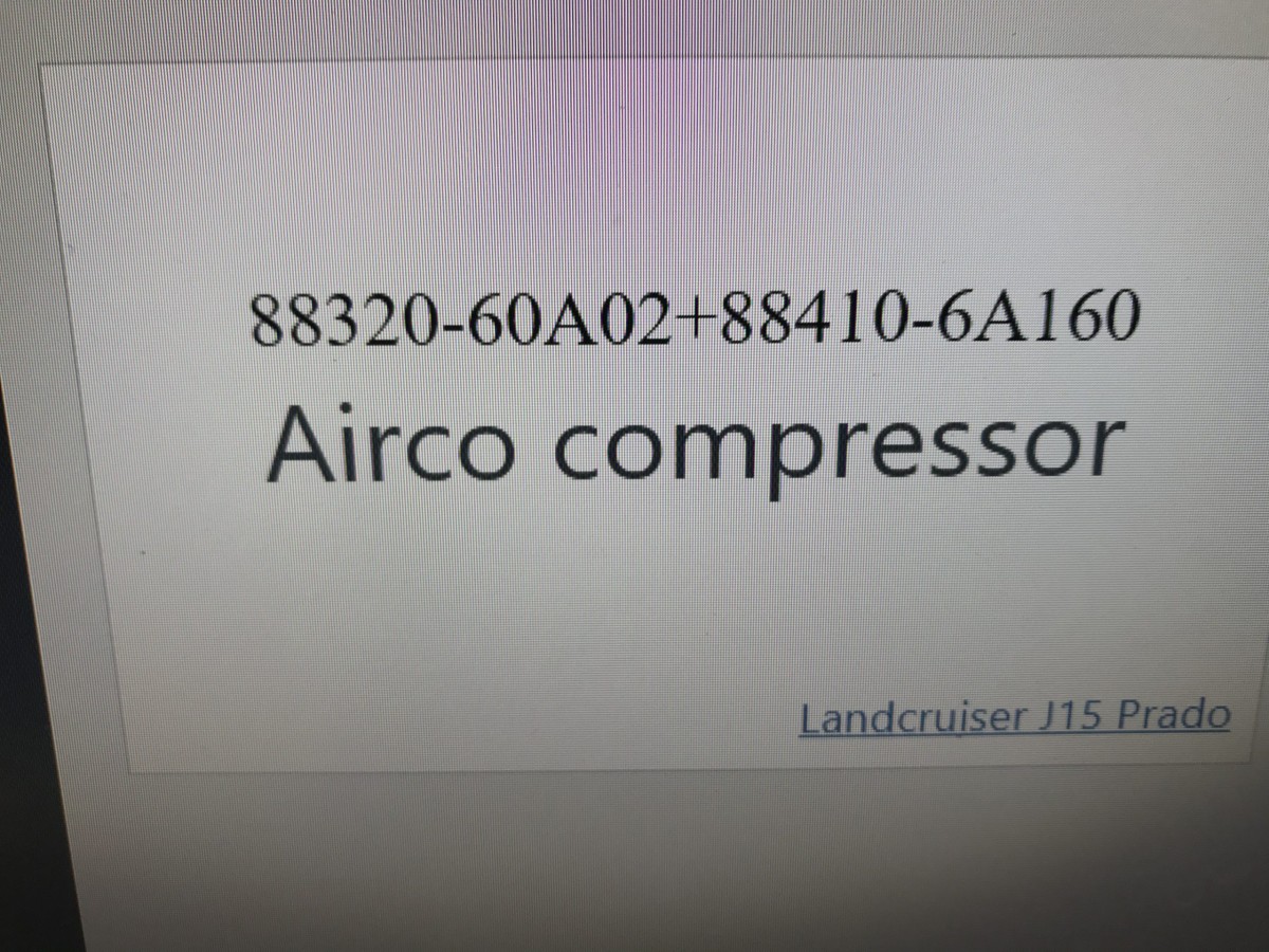 Airco compressor