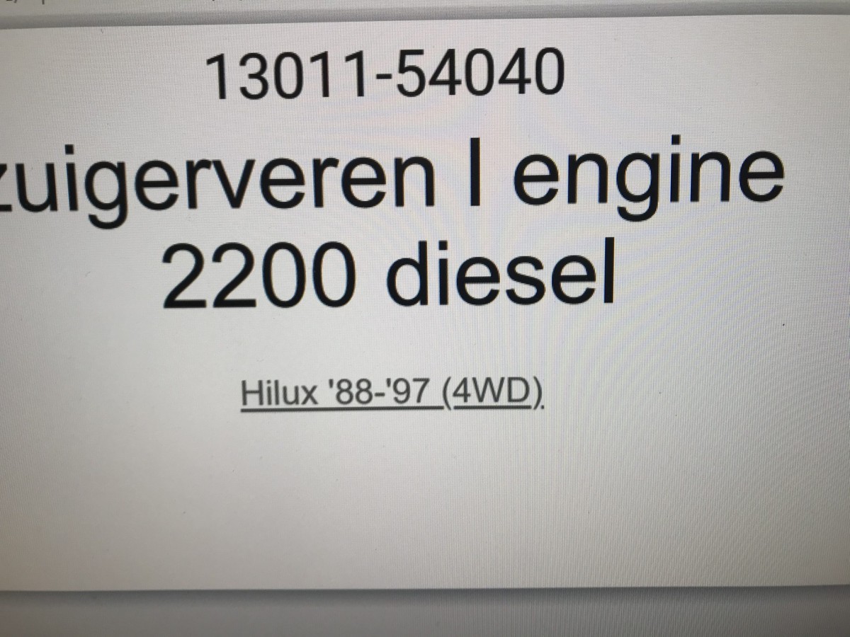 zuigerveren l engine 2200 diesel