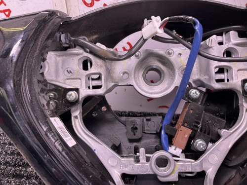 Stuur wiel met knoppen en schakelaar kruis controle leder