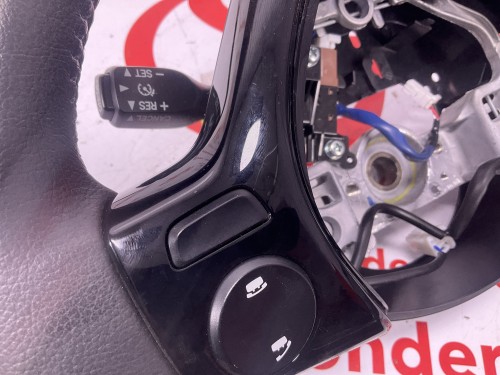 Stuur wiel met knoppen en schakelaar kruis controle leder