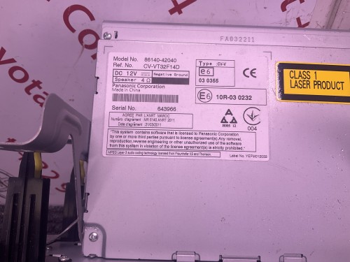 Radio-cd / multimediapaneel rav 4  /  nr vooraan radio 53888