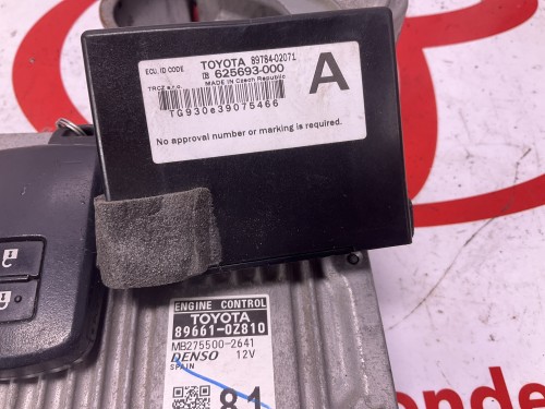 Ecu met transponder en stuurslot , geen deurslot 10/2012-09-2013