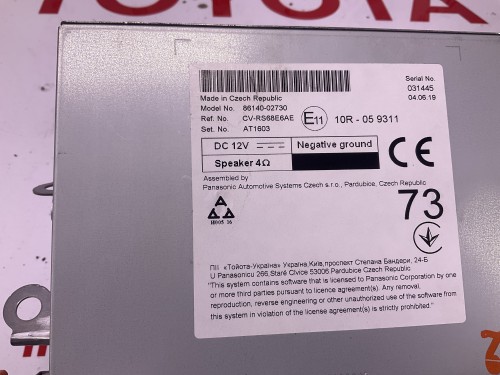 radio 86140-02730   / REF NR cv-rs68e6ae