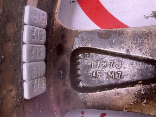 Allu velg 17x 7 j /5 gaten / 11/2005- 12/2008