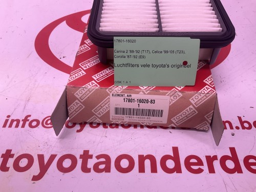 Luchtfilters vele toyota's origineel 
