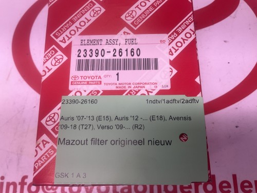 Mazout filter origineel nieuw 