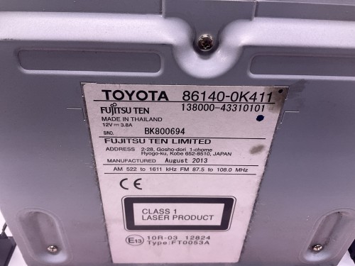 6,1 inch LCD-touchscreen voor TOYOTA HILaffiliates 2013-2015