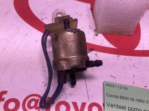 Verdeel pomp elektrisch  ruiten wisser voor en achteraan 