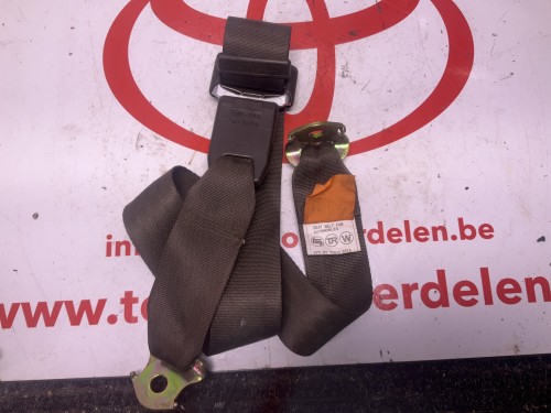 Gordel midden achteraan bruin met gordel slot 