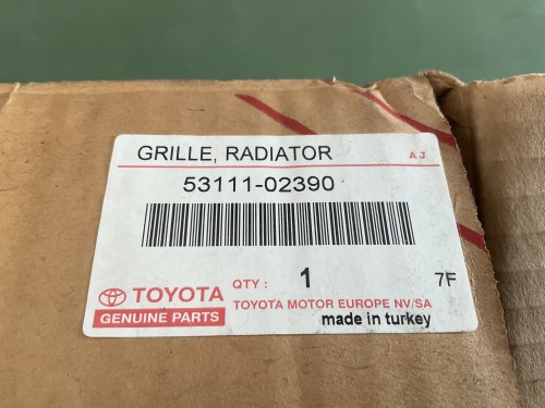 Grille Toyota Auris (E15)  02/2007 12/2009 Origineel nieuw
