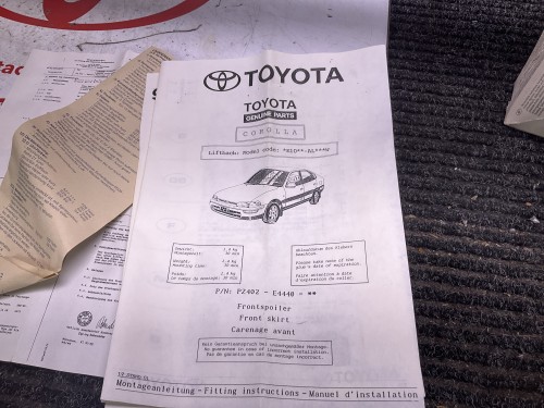 Spoiler  onder voorbumper nieuw origineel 1992-1996