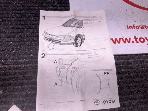Spoiler  onder voorbumper nieuw origineel 1992-1996